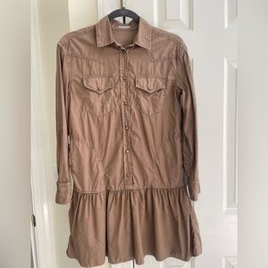 Brunello Cucinelli cotton button down dress